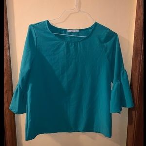 Teal blouse